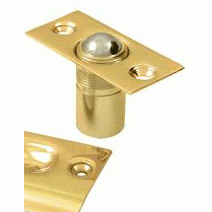 2 1/8 Inch Deltana Solid Brass Ball Catch (PVD Lifetime Polished Brass Finish) DELTANA