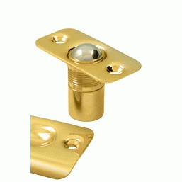 2 1/8 Inch Deltana Solid Brass Round Corners Ball Catch (PVD Lifetime Polished Brass Finish) DELTANA