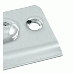 2 1/8 Inch Deltana Strike Plate (Polished Chrome Finish) DELTANA