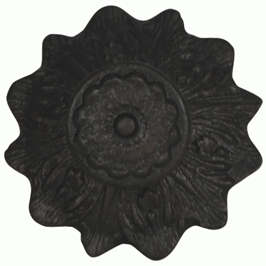 COPPER MOUNTAIN HARDWARE 2 2/5 Inch Solid Brass Victorian Sunflower Knob (Oil Rubbed Bronze Finish)