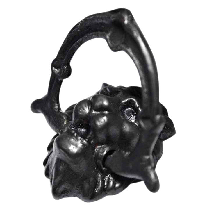 COPPER MOUNTAIN HARDWARE 2 4/5 Inch Solid Brass Lion Drop Drawer Ring Pull (Oil Rubbed Bronze)