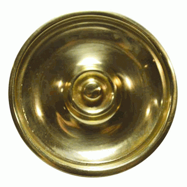 COPPER MOUNTAIN HARDWARE 2 5/8 Inch Modern Brass Cabinet Knob (Polished Brass Finish)