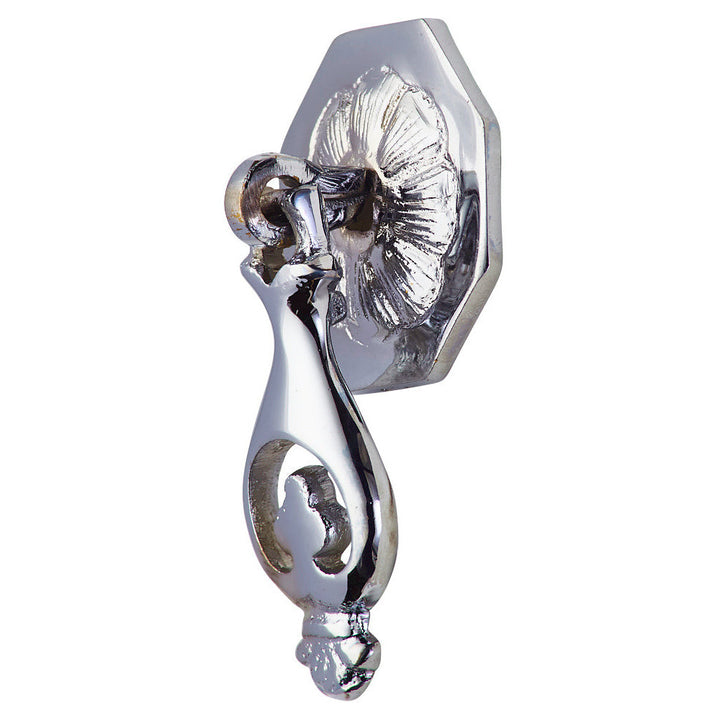 COPPER MOUNTAIN HARDWARE 2 7/8 Inch Floral Club Drop Pull (Polished Chrome Finish)