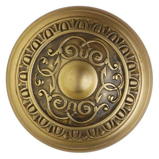 Traditional Egg and Dart Spare Door Knob Set (Antique Brass) COPPER MOUNTAIN HARDWARE