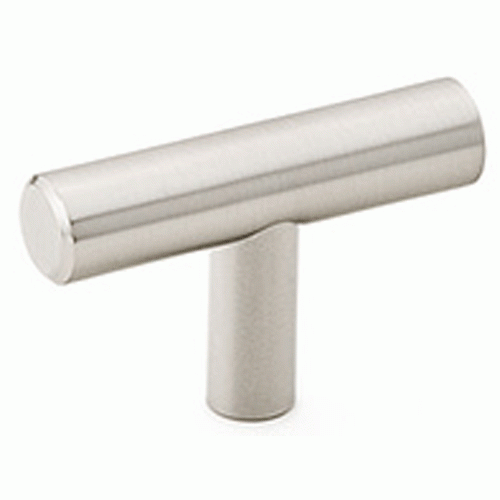 Emtek 2 Inch Solid Brass Bar Knob (Brushed Nickel Finish) EMTEK