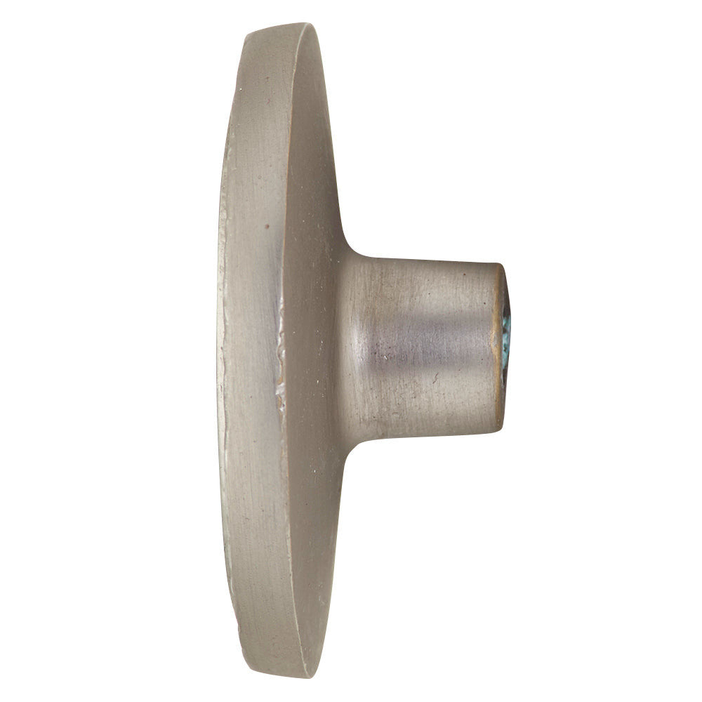 COPPER MOUNTAIN HARDWARE 2 Inch Solid Brass Ring Knob (Brushed Nickel Finish)