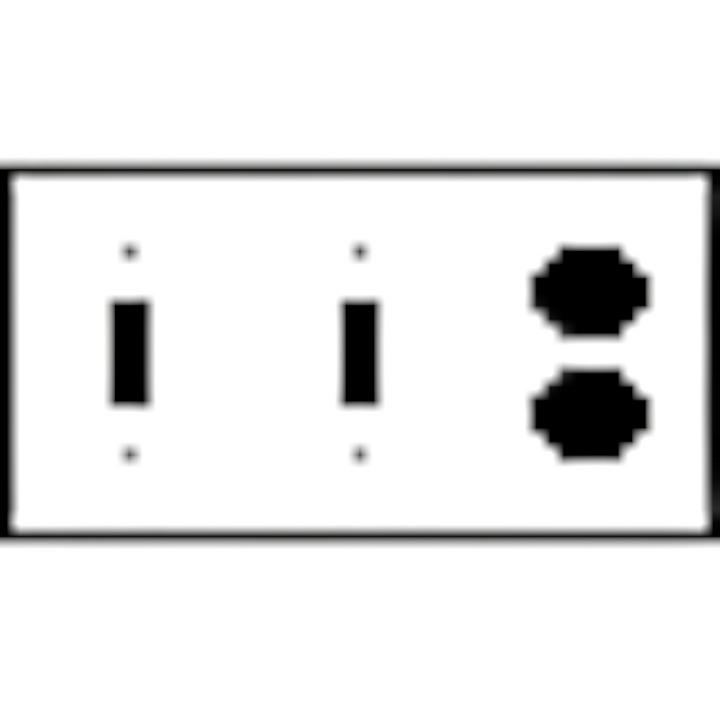 Fleur-De-Lis Wall Plate (Antique Copper Finish)