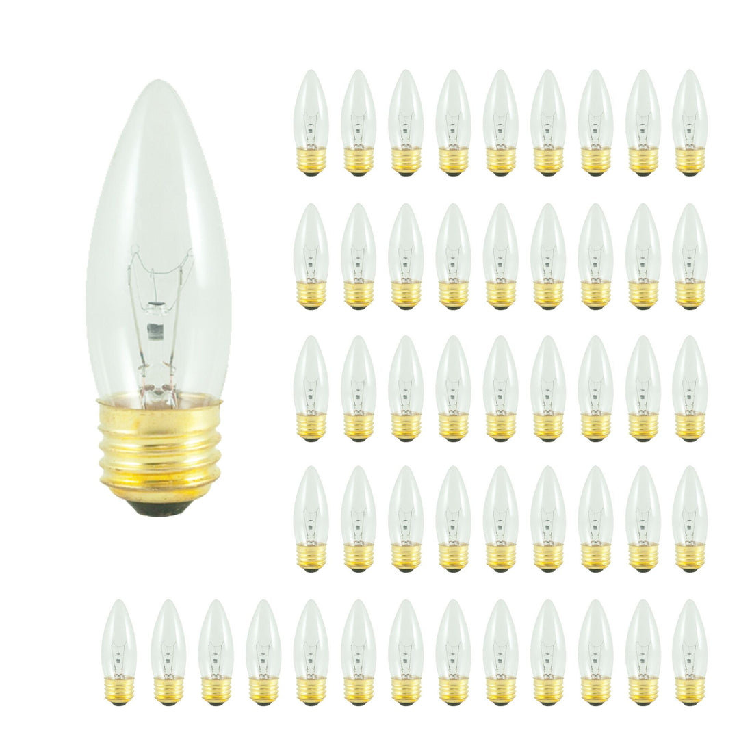 Bulbrite 40W B10 TORPEDO CLEAR E26 120V-50PK