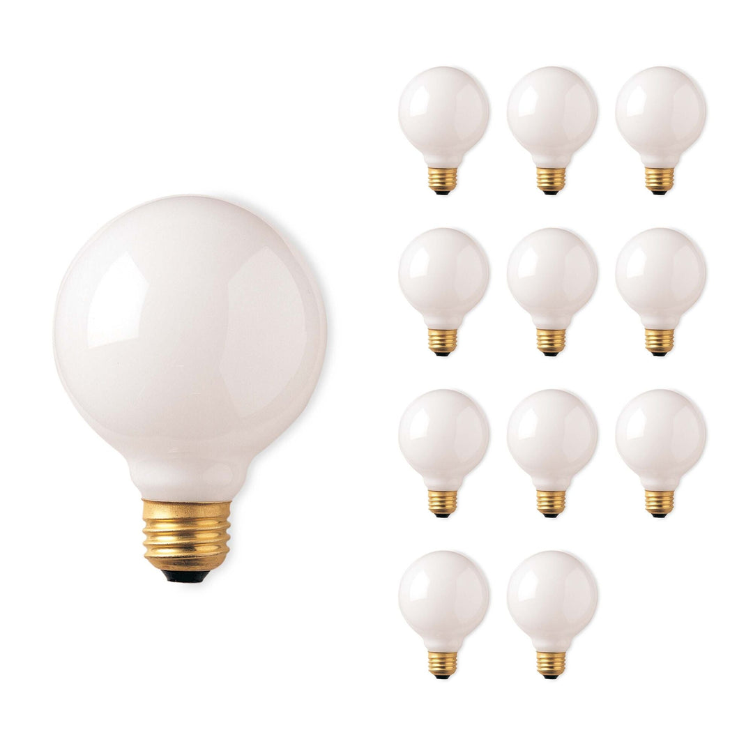 Bulbrite 40W G30 GLOBE WHITE E26 125V-12PK