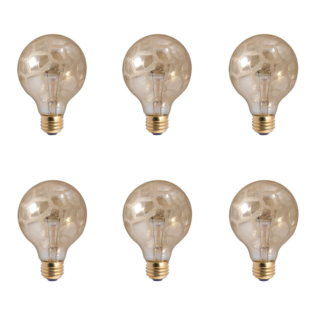 Bulbrite 40W G25 AMBER MARBLE E26 120V-6PK