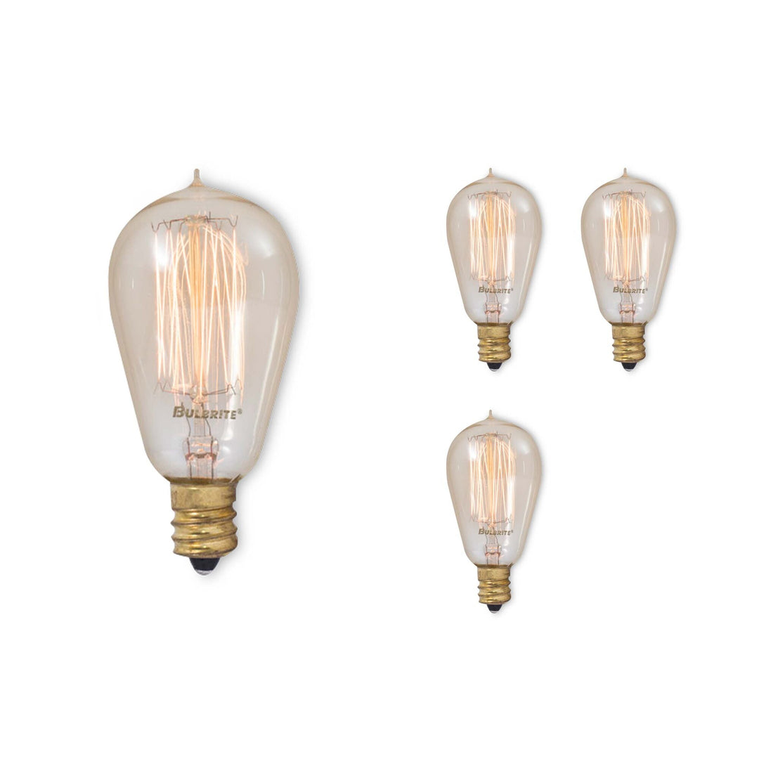 Bulbrite 25W ST15 NOSTALGIC THREAD E12 120V-4PK