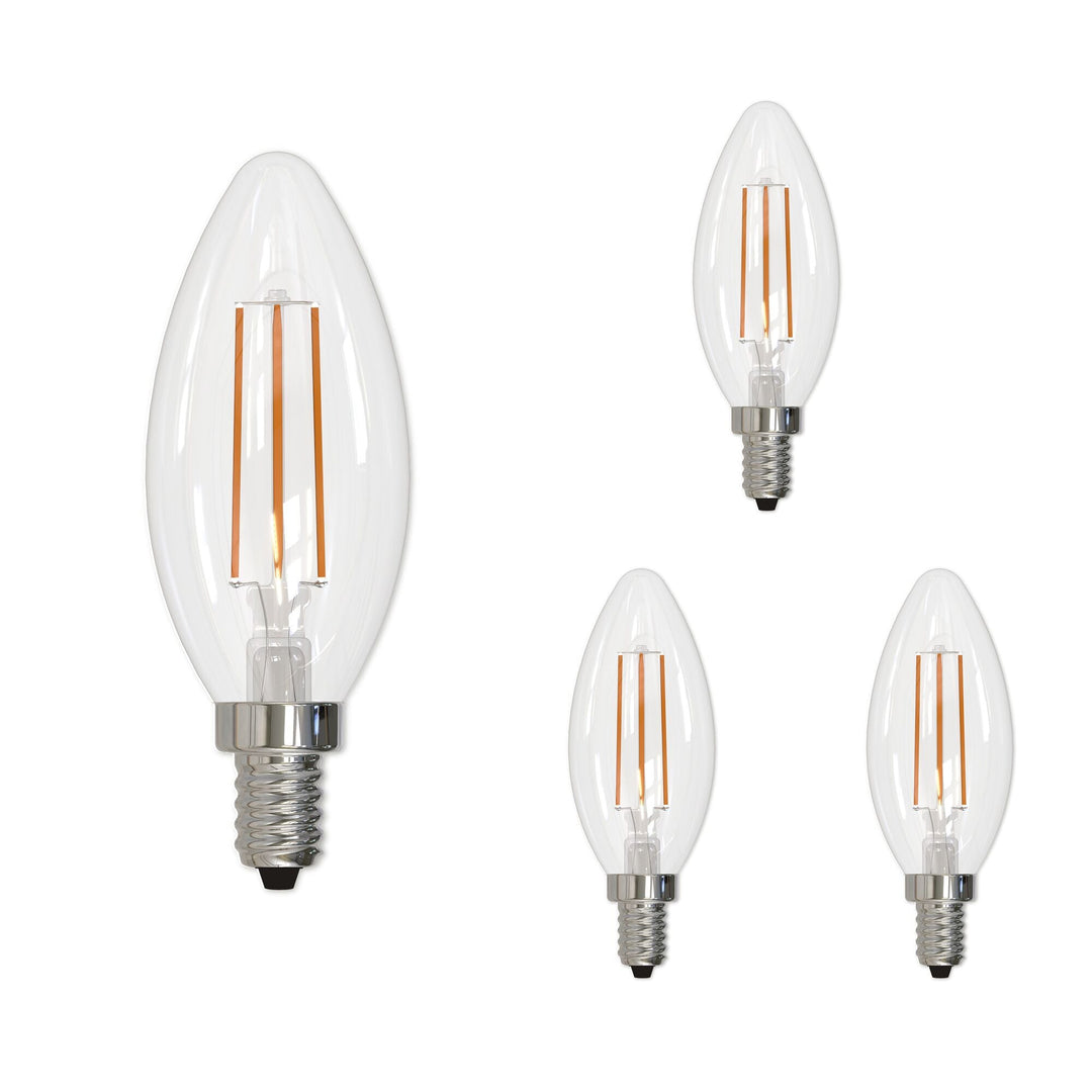 Bulbrite 5W LED B11 2700K FILAMENT E12 DIMMABLE 4PK