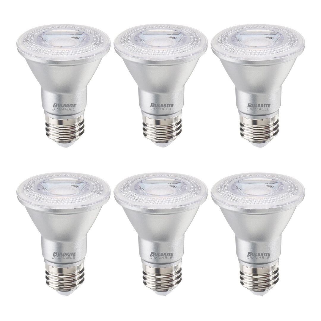 Bulbrite 6.5W LED PAR20 3000K 90CRI FLOOD WET DIMMABLE-6PK