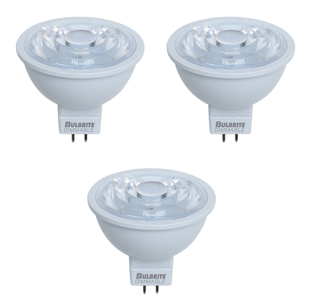 Bulbrite 7.5W LED MR16 3000K FLOOD DIMMABLE 90CRI 12V-3PK