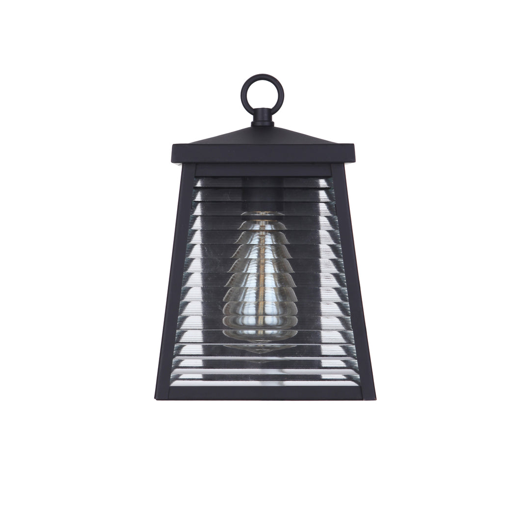 Armstrong 1 Light Small Outdoor Wall Lantern in Midnight CRAFTMADE