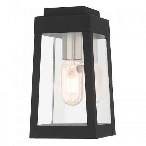 1 Light Black Outdoor Wall Lantern Livex