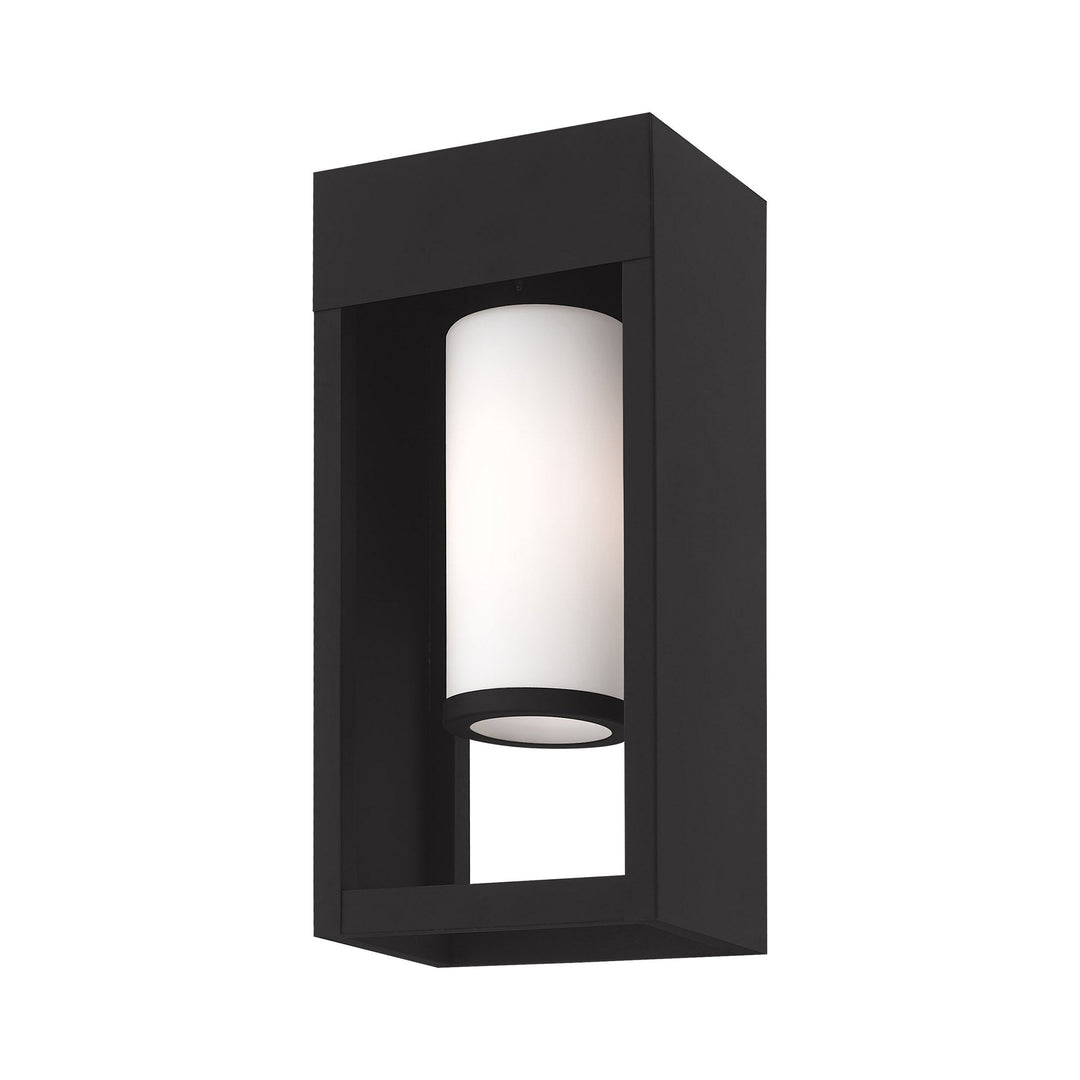 1 Light Black Outdoor Wall Lantern Livex