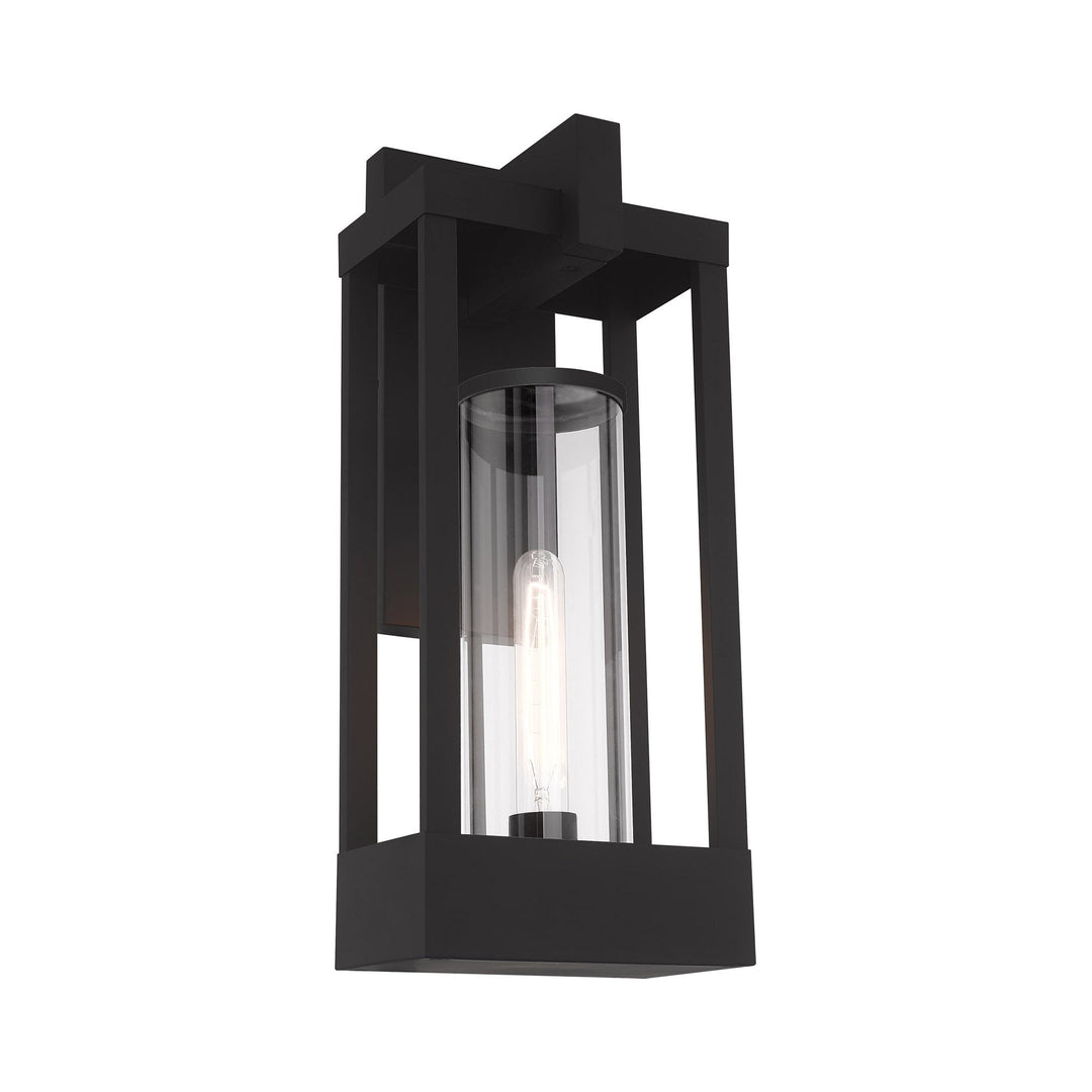 1 Light Black Outdoor Wall Lantern Livex