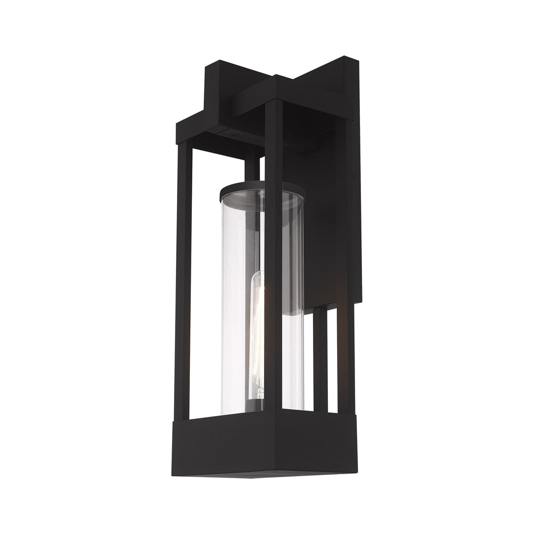 1 Light Black Outdoor Wall Lantern Livex