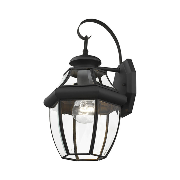 1 Light Black Outdoor Wall Lantern Livex