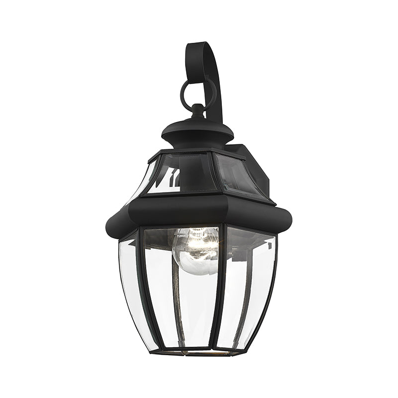 1 Light Black Outdoor Wall Lantern Livex