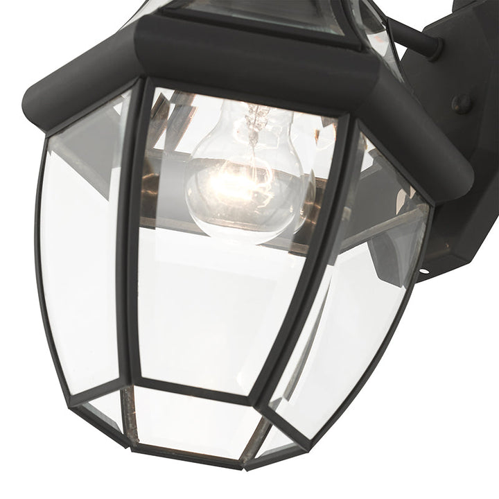 1 Light Black Outdoor Wall Lantern Livex