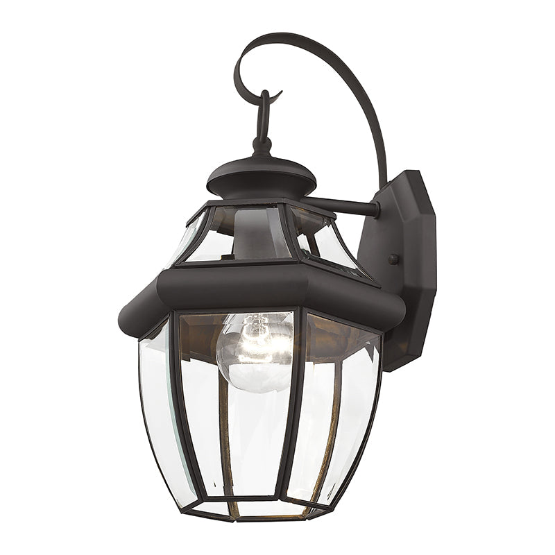 1 Light Bronze Outdoor Wall Lantern Livex