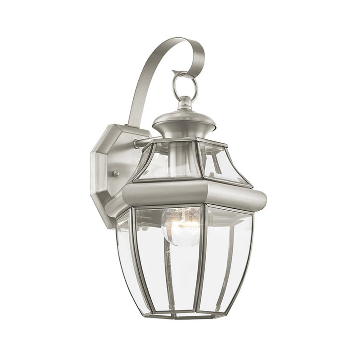 1 Light BN Outdoor Wall Lantern Livex