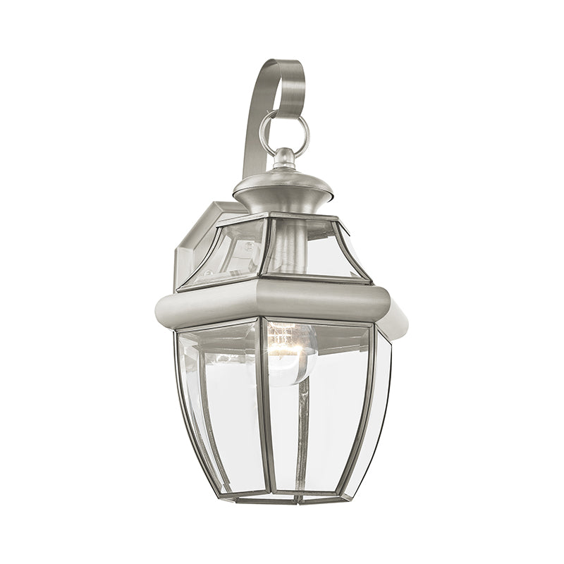 1 Light BN Outdoor Wall Lantern Livex