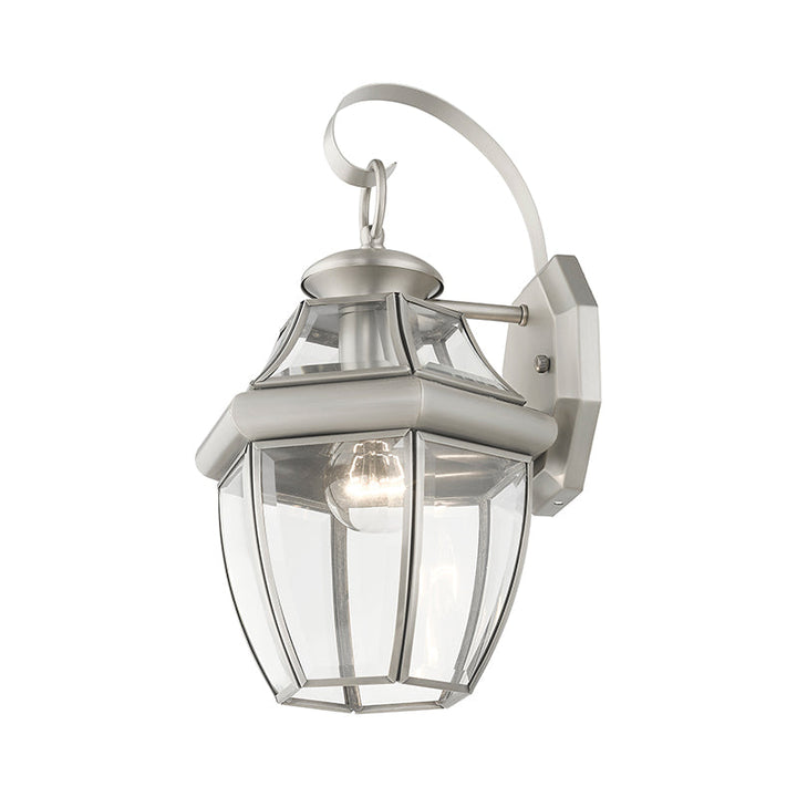 1 Light BN Outdoor Wall Lantern Livex