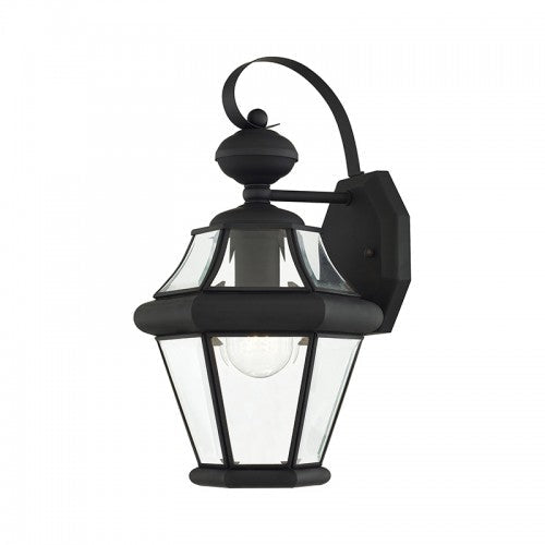 1 Light Black Outdoor Wall Lantern Livex