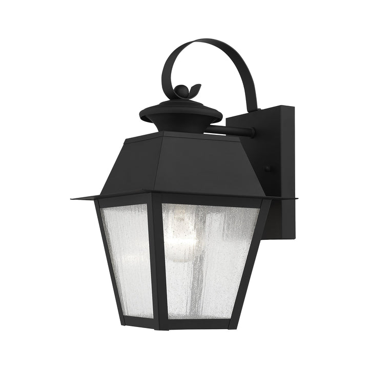 1 Light Black Outdoor Wall Lantern Livex