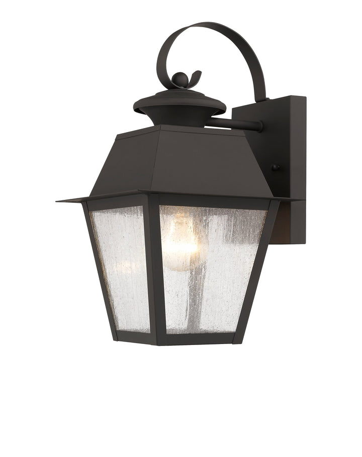 1 Light Bronze Outdoor Wall Lantern Livex