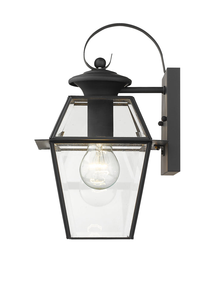 1 Light Black Outdoor Wall Lantern Livex