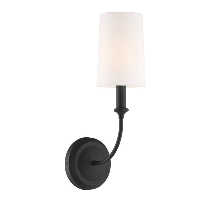 Crystorama Crystorama Libby Langdon Sylvan 1 Light Black Forged Sconce