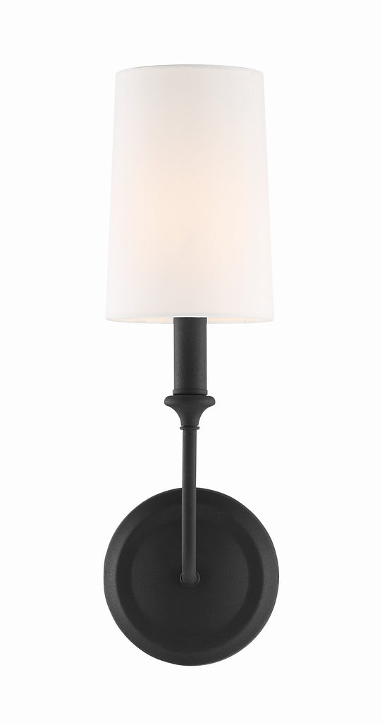 Crystorama Crystorama Libby Langdon Sylvan 1 Light Black Forged Sconce