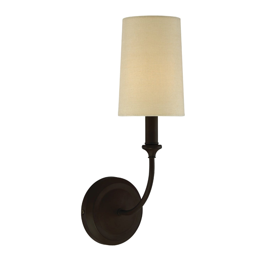 Crystorama Crystorama Libby Langdon Sylvan 1 Light Dark Bronze Sconce