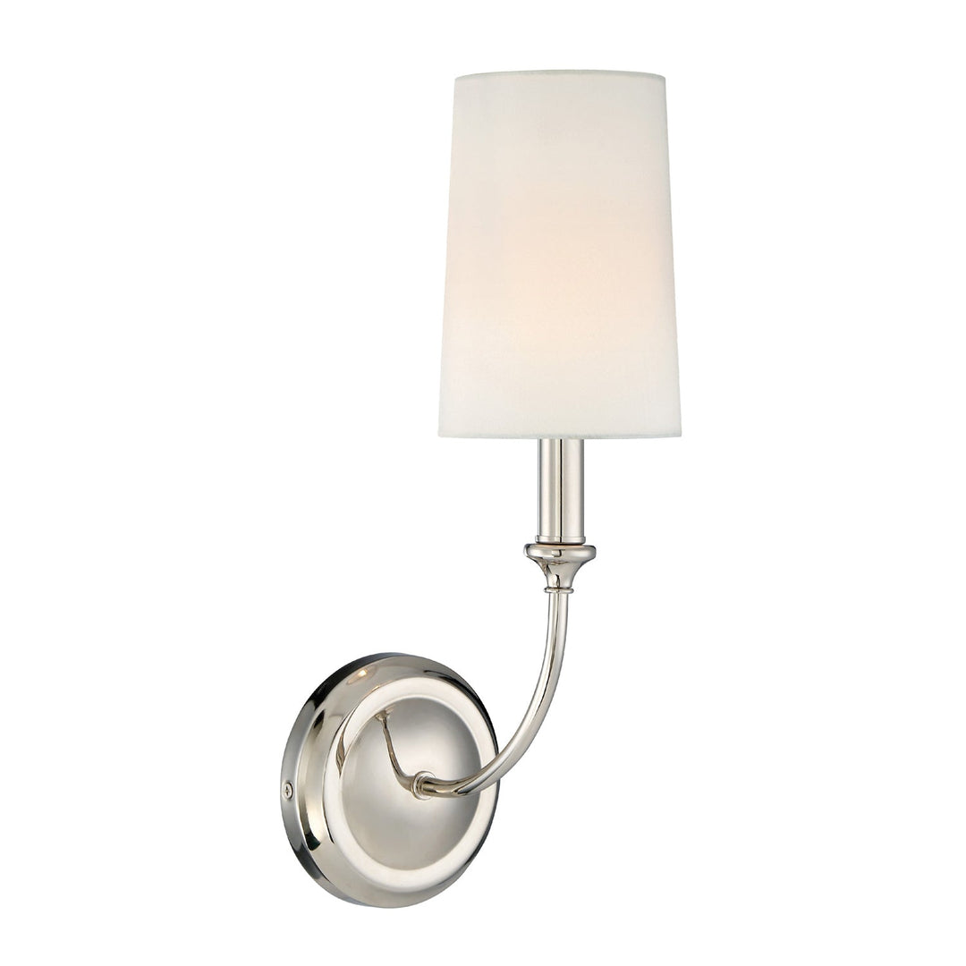 Crystorama Crystorama Libby Langdon Sylvan 1 Light Polished Nickel Sconce