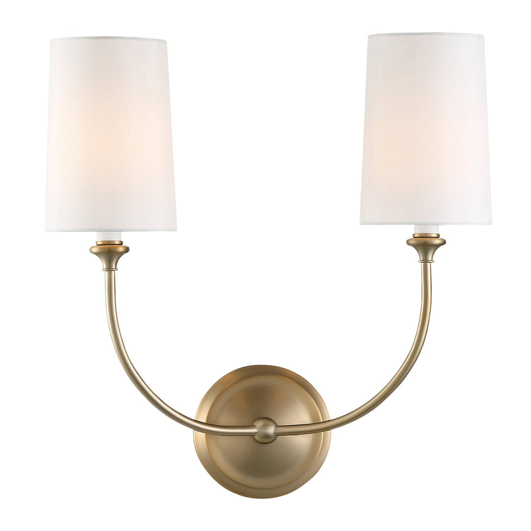 Crystorama Crystorama Libby Langdon Sylvan 2 Light Vibrant Gold Sconce