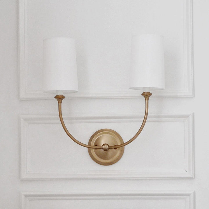 Crystorama Crystorama Libby Langdon Sylvan 2 Light Vibrant Gold Sconce