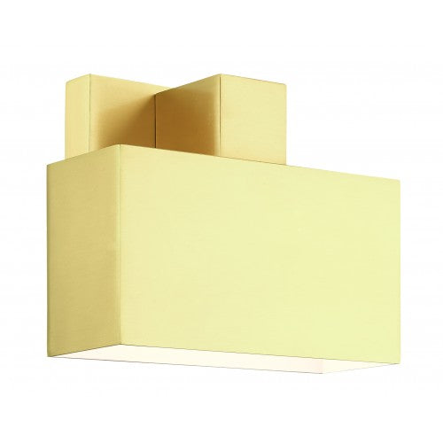 1 Light Satin Brass Outdoor ADA Wall Sconce Livex