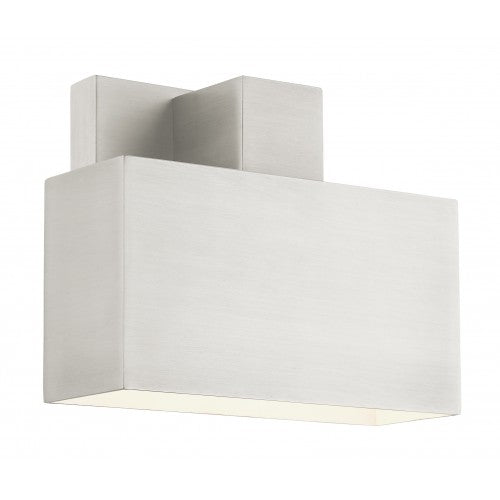 1 Light Brushed Nickel Outdoor ADA Wall Sconce Livex