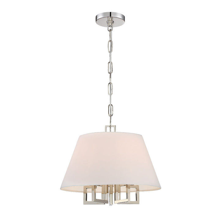 Libby Langdon Westwood 5 Light Polished Nickel Pendant Crystorama