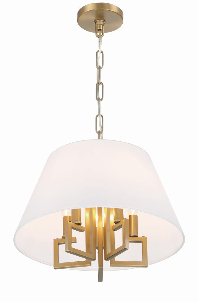 Libby Langdon Westwood 5 Light Vibrant Gold Pendant Crystorama