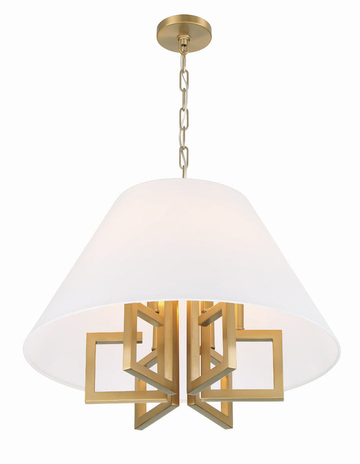 Libby Langdon Westwood 6 Light Vibrant Gold Chandelier Crystorama