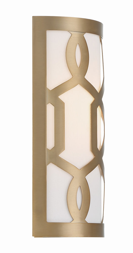 Crystorama Crystorama Libby Langdon Jennings 1 Light Aged Brass Sconce