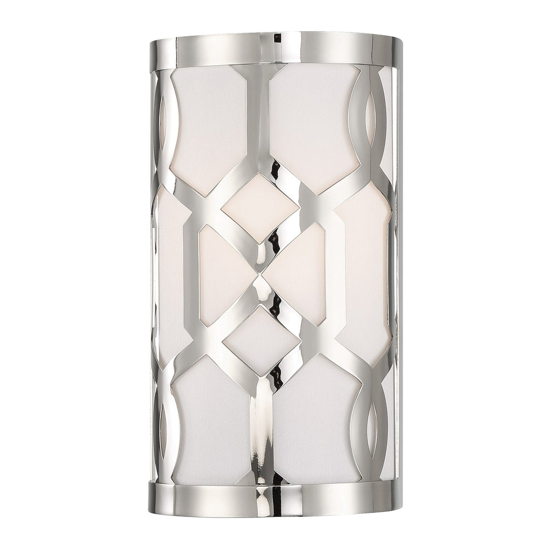 Crystorama Crystorama Libby Langdon Jennings 1 Light Polished Nickel Sconce