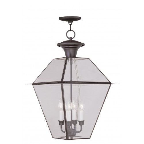 4 Light Bronze Outdoor Lantern Livex