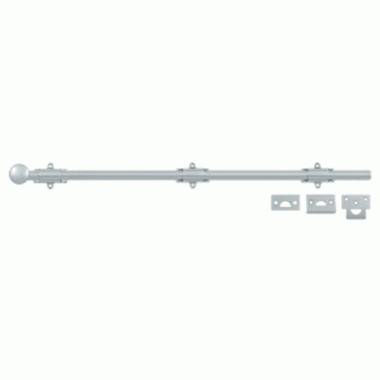 DELTANA 24 Inch Deltana Heavy Duty Surface Bolt (Brushed Chrome Finish)