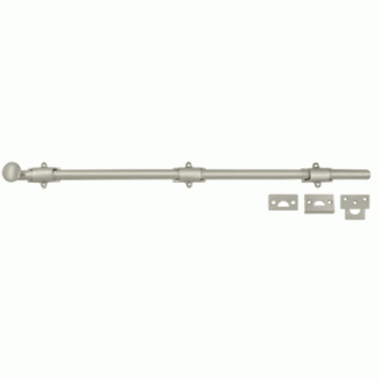 24 Inch Deltana Heavy Duty Surface Bolt (Brushed Nickel Finish) DELTANA